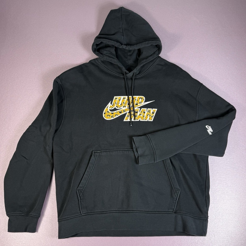 Nike Air Jordan Jumpman Hoodie Men's Large Sweatshirt Cheetah Logo Pullover - Picture 2 of 8